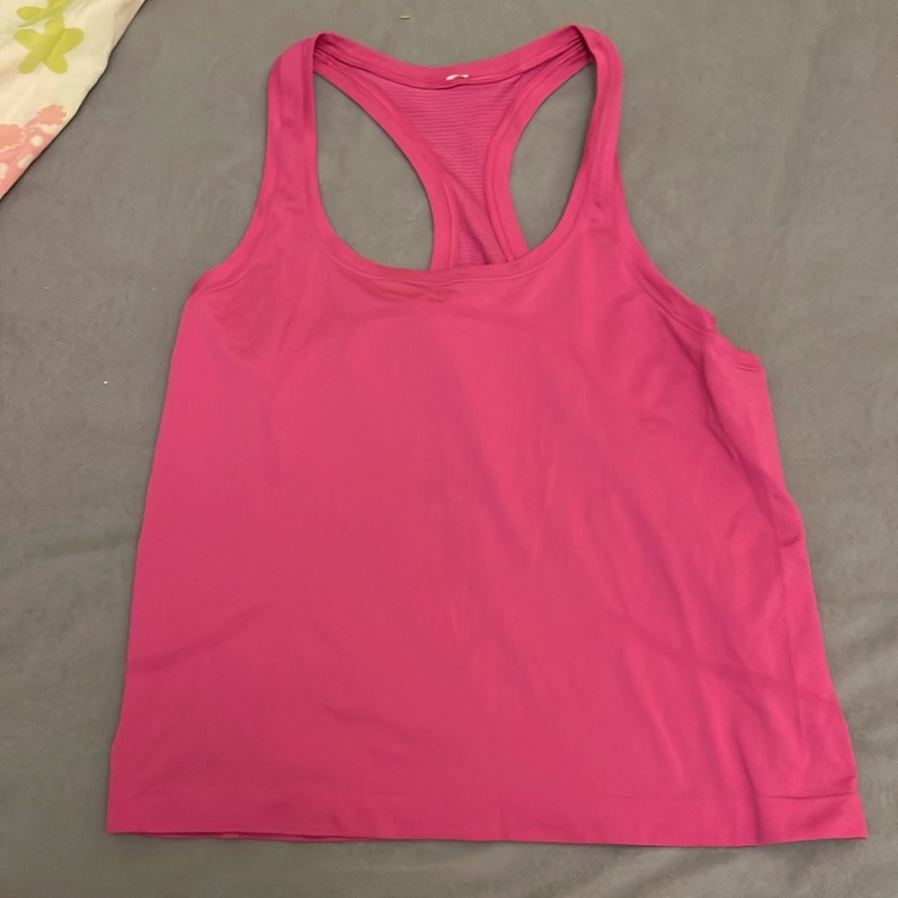 Lululemon swiftly tech pink tank size 12